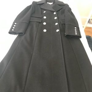 Long wool winter coat